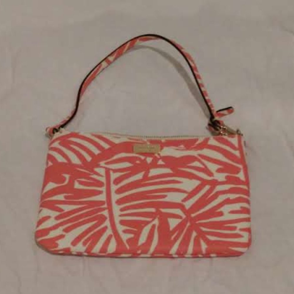 Kate Spade Pink Palm Wristlet BRAND NEW Never Used